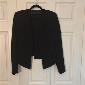 Zara Black Modern Asymmetrical Blazer SZ L